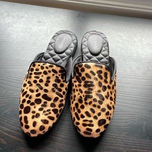 Birdie calf hair mules